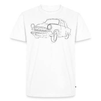 Voiture de collection - T-shirt Premium bio Homme - blanc - Devant - Nico (187cm)