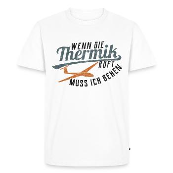 Cadeau de planeur de planeur - T-shirt Premium bio Homme - blanc - Devant - Nico (187cm)
