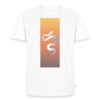 Snake - Men's Premium Organic T-Shirt - white - Front - Nico (187cm)