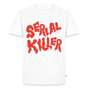 serial killer - T-shirt Premium bio Homme - blanc - Devant - Nico (187cm)