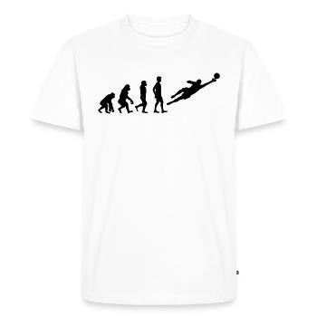 gardien de but - T-shirt Premium bio Homme - blanc - Devant - Nico (187cm)