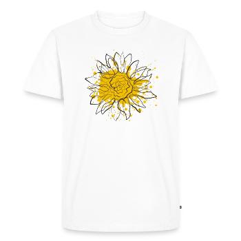 tournesol - T-shirt Premium bio Homme - blanc - Devant - Nico (187cm)