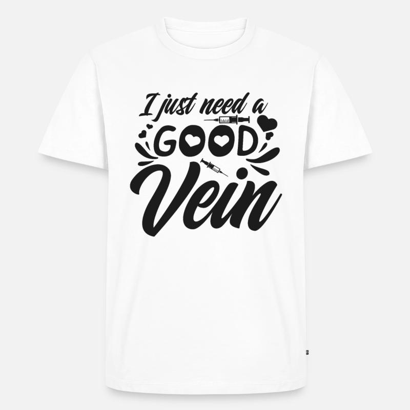 Krankenschwester - Männer Premium Bio T-Shirt - Weiß