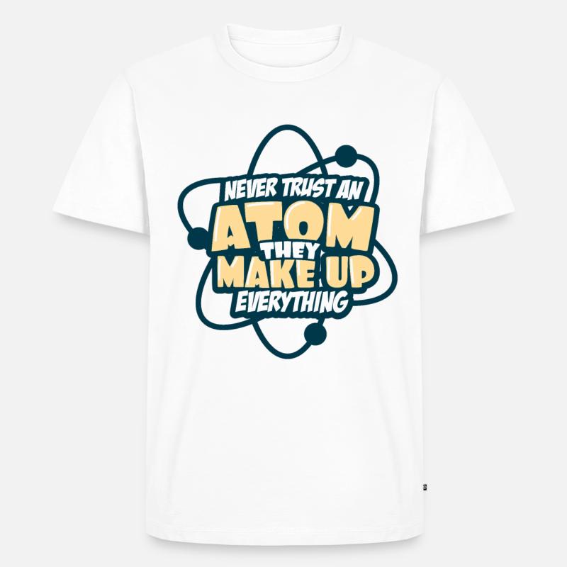 Student Nerd - Männer Premium Bio T-Shirt - Weiß
