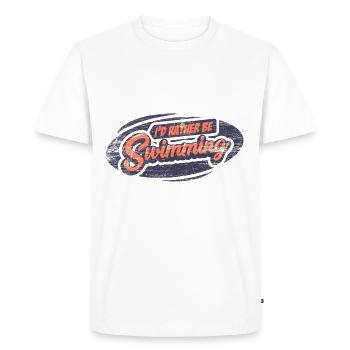 Natation - T-shirt Premium bio Homme - blanc - Devant - Nico (187cm)