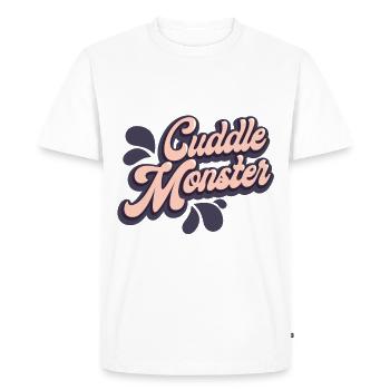 câlins - T-shirt Premium bio Homme - blanc - Devant - Nico (187cm)