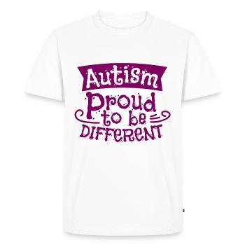 autism - Men's Premium Organic T-Shirt - white - Front - Nico (187cm)