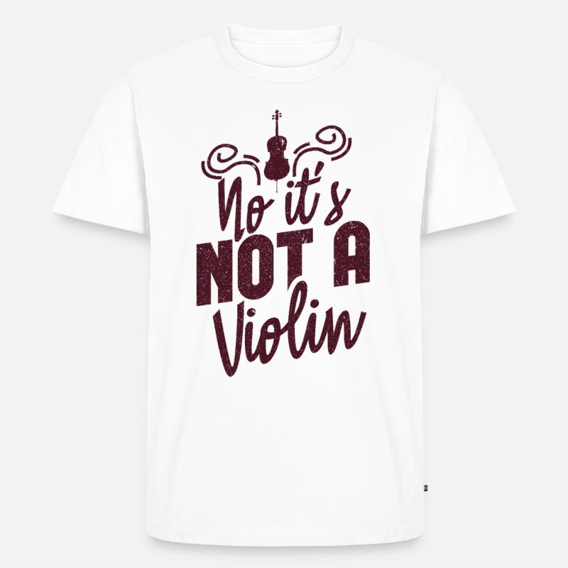 Cello - Männer Premium Bio T-Shirt - Weiß