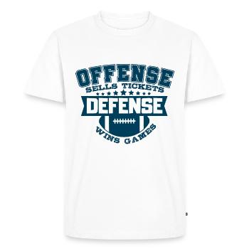 Football américain - T-shirt Premium bio Homme - blanc - Devant - Nico (187cm)