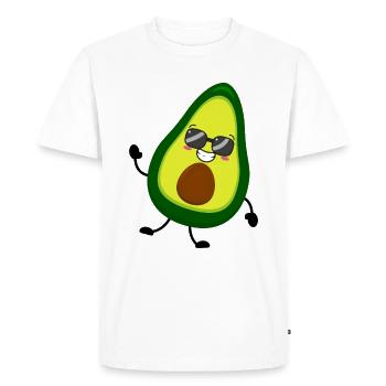 Avocat - T-shirt Premium bio Homme - blanc - Devant - Nico (187cm)