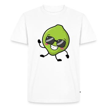 Chaux fraîche - T-shirt Premium bio Homme - blanc - Devant - Nico (187cm)
