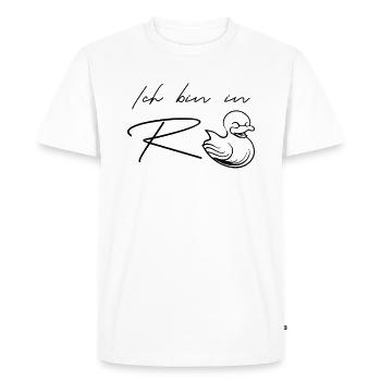 Pension - T-shirt Premium bio Homme - blanc - Devant - Nico (187cm)