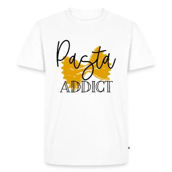 Pâtes pâtes - T-shirt Premium bio Homme - blanc - Devant - Nico (187cm)