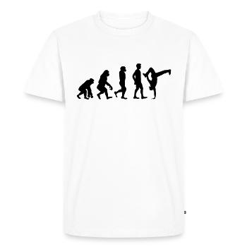 Breakdancer Tänzer - Men's Premium Organic T-Shirt - white - Front - Nico (187cm)