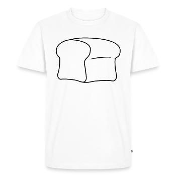 Bread baker - Men's Premium Organic T-Shirt - white - Front - Nico (187cm)