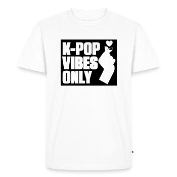 K-Pop - Men's Premium Organic T-Shirt - white - Front - Nico (187cm)