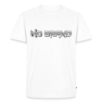 Pas de marque - Fer à repasser - T-shirt Premium bio Homme - blanc - Devant - Nico (187cm)