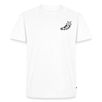 Caterpillar - Men's Premium Organic T-Shirt - white - Front - Nico (187cm)
