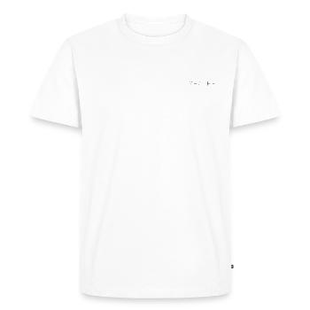 Respiration - T-shirt Premium bio Homme - blanc - Devant - Nico (187cm)