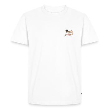 Monoshark - Men's Premium Organic T-Shirt - white - Front - Nico (187cm)