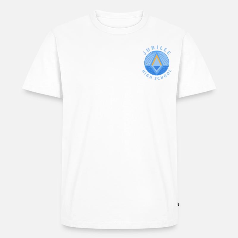 Jubilee High School Kapuzenpullover - Männer Premium Bio T-Shirt - Weiß
