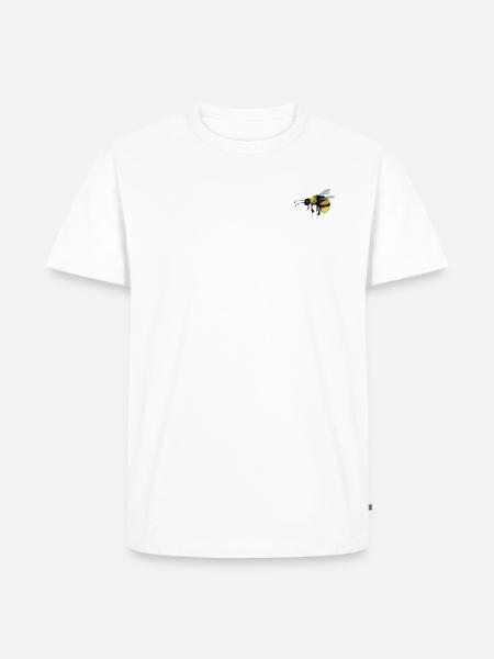 Biene - Männer Premium Bio T-Shirt - Weiß