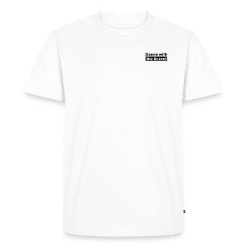 Danse avec le gravier - T-shirt Premium bio Homme - blanc - Devant - Nico (187cm)