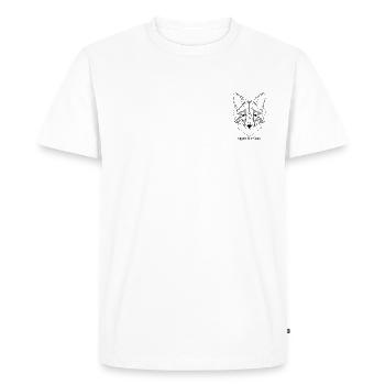 VÊTEMENTS DE RECHANGE FOX DESIGN - T-shirt Premium bio Homme - blanc - Devant - Nico (187cm)