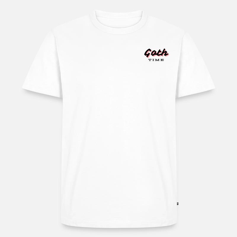 Goth time - Männer Premium Bio T-Shirt - Weiß