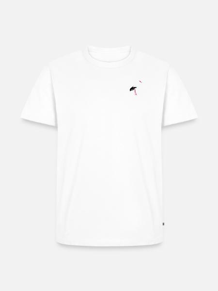 white stork - Men's Premium Organic T-Shirt - white