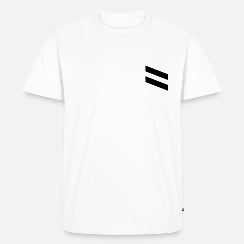 Obergefreiter schwarz - Männer Premium Bio T-Shirt - Weiß