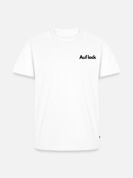 Auf lock - schlichtes/stylisches - Männer Premium Bio T-Shirt - Weiß