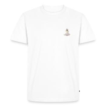 Cute ghost dog not only for Halloween - Men's Premium Organic T-Shirt - white - Front - Nico (187cm)
