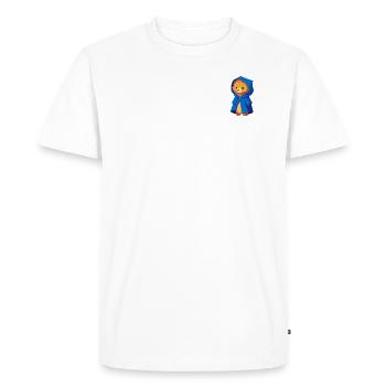 Lion in a royal cloak - Men's Premium Organic T-Shirt - white - Front - Nico (187cm)