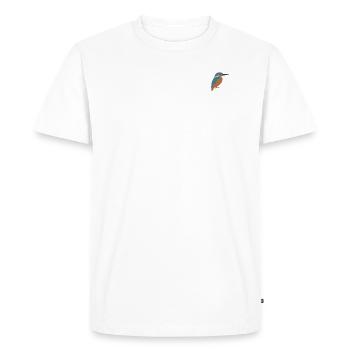 kingfisher - Men's Premium Organic T-Shirt - white - Front - Nico (187cm)