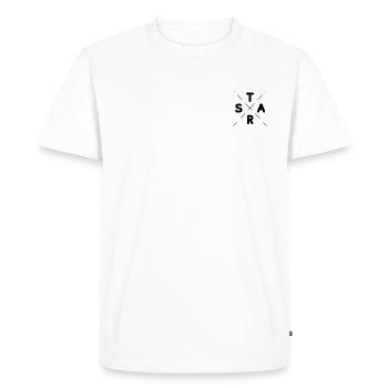 Starling - Men's Premium Organic T-Shirt - white - Front - Nico (187cm)