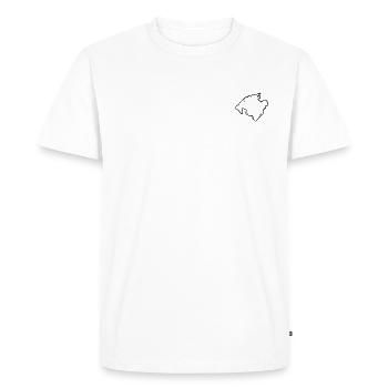 Mallorca outline | Stylish Mallorca design - Men's Premium Organic T-Shirt - white - Front - Nico (187cm)