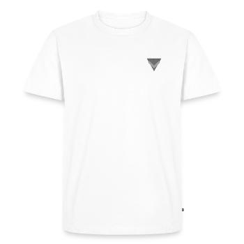 PUR & AUTHENTIQUE - T-shirt Premium bio Homme - blanc - Devant - Nico (187cm)