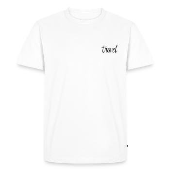 Travel - T-shirt Premium bio Homme - blanc - Devant - Nico (187cm)