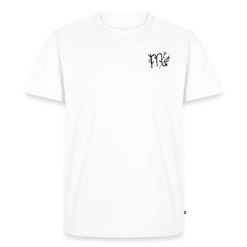 Zodiac sign Scorpio Floral & Minimalist - Men's Premium Organic T-Shirt - white - Front - Nico (187cm)