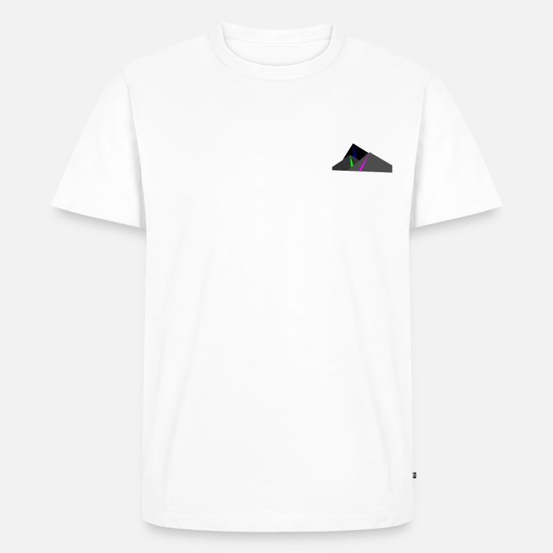 Abstrakte Berge - Männer Premium Bio T-Shirt - Weiß