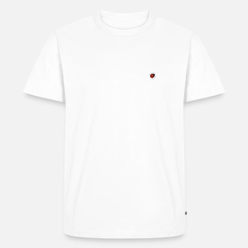 Marienkäfer - Männer Premium Bio T-Shirt - Weiß