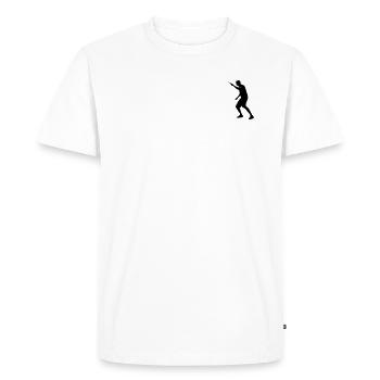 Table Tennis Team Topspin - Men's Premium Organic T-Shirt - white - Front - Nico (187cm)