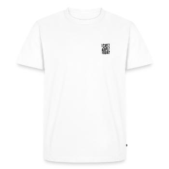 Je ne peux pas devenir adulte aujourd’hui - T-shirt Premium bio Homme - blanc - Devant - Nico (187cm)