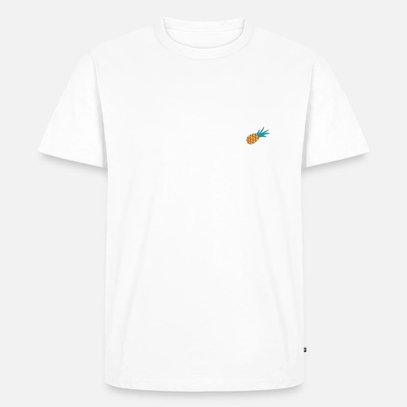 Ananas - Männer Premium Bio T-Shirt - Weiß