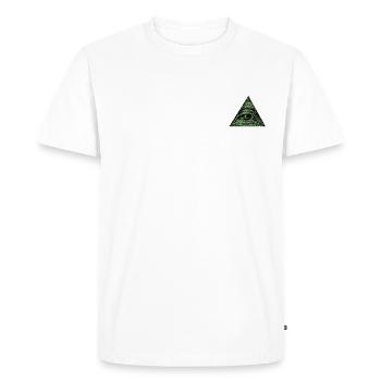 Illuminati - T-shirt Premium bio Homme - blanc - Devant - Nico (187cm)