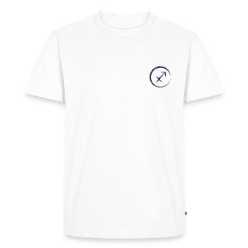 Astro Sagittaire - T-shirt Premium bio Homme - blanc - Devant - Nico (187cm)