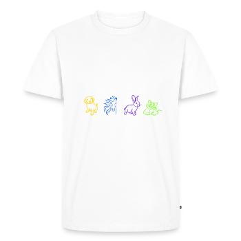 animal lover - Männer Premium Bio T-Shirt - Weiß - Vorne - Nico (187cm)