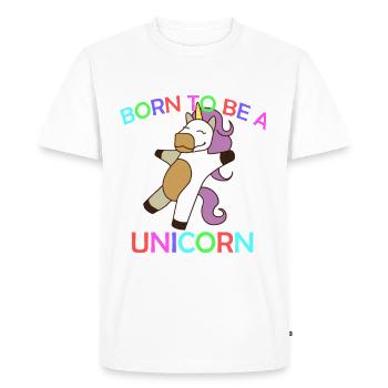 Licorne Licorne - T-shirt Premium bio Homme - blanc - Devant - Nico (187cm)