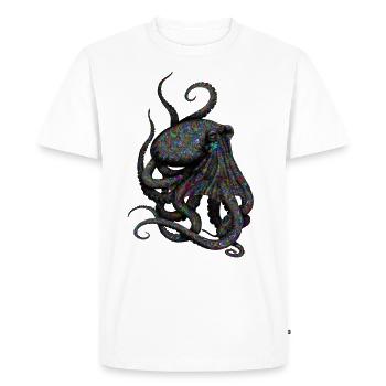 Pieuvre Goa - T-shirt Premium bio Homme - blanc - Devant - Nico (187cm)